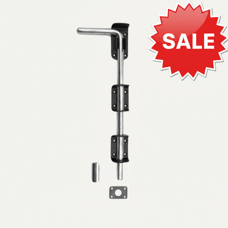 Load image into Gallery viewer, Black metal drop bolt