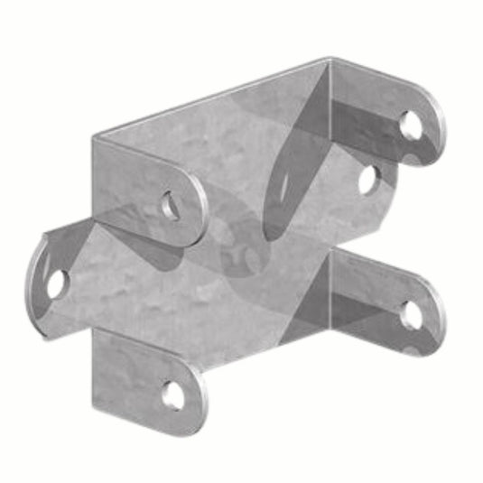 Metal bracket on a white background