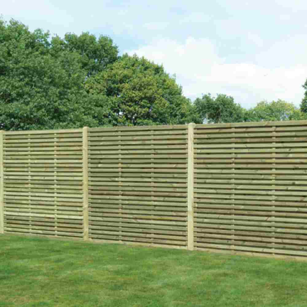 Slatted Privacy Fence Panels | Double Sided | Bradford – Bingley Fencing