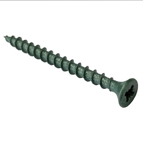 Load image into Gallery viewer, Green metal screw on a white background