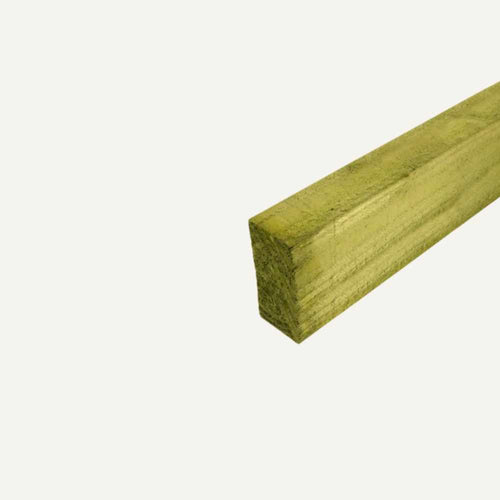 single piece of timber fence rail joist