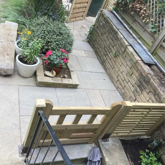 Indian Sandstone patio area