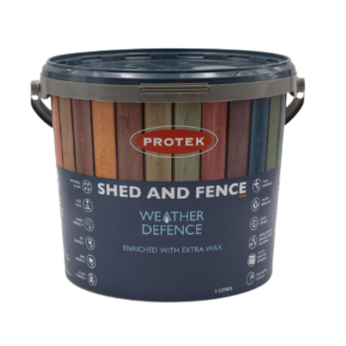 tubs of fence and shed paint