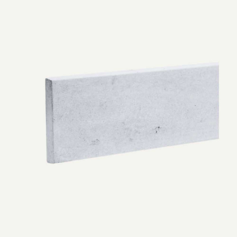 Load image into Gallery viewer, A rectangular Concrete Gravel Board with a smooth face, made by Bingley Fencing, is set against a plain white background.