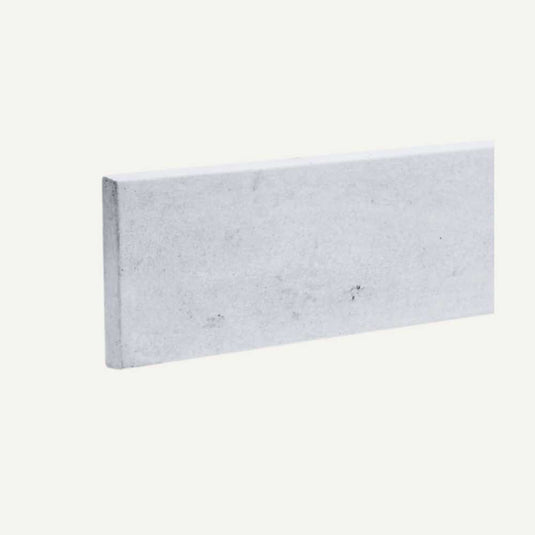A rectangular Concrete Gravel Board with a smooth face, made by Bingley Fencing, is set against a plain white background.