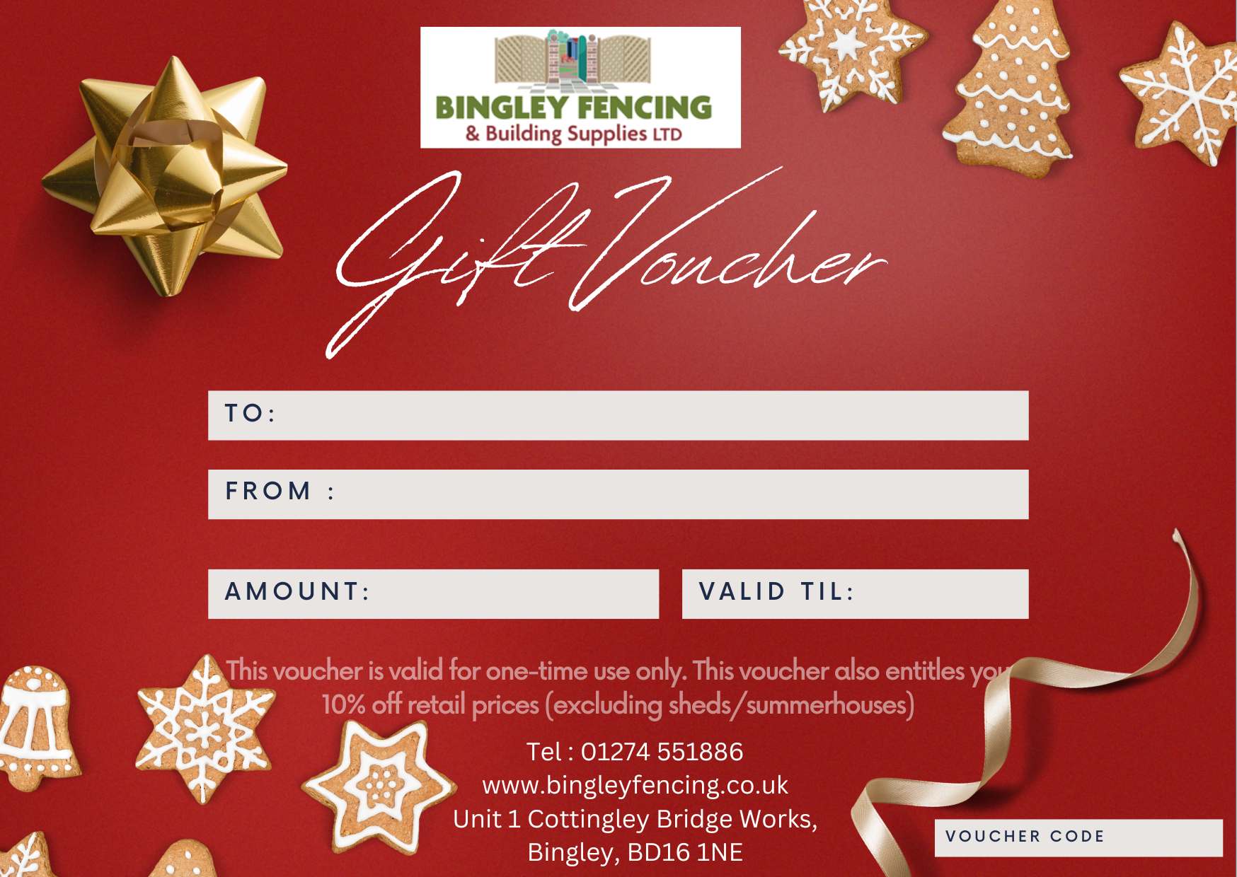 Christmas on sale gift voucher