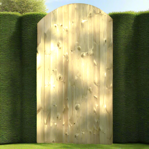 Load image into Gallery viewer, arched wooden gate
