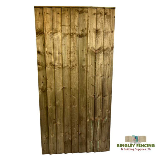 Featheredge style wooden garden gate