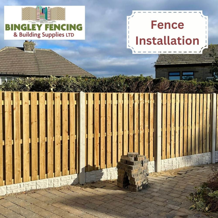 A timber paling fence installed in concrete posts with concrete gravel boards