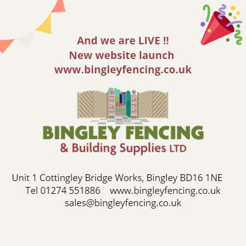 Bingley Fencing launch of new website memo with balloons