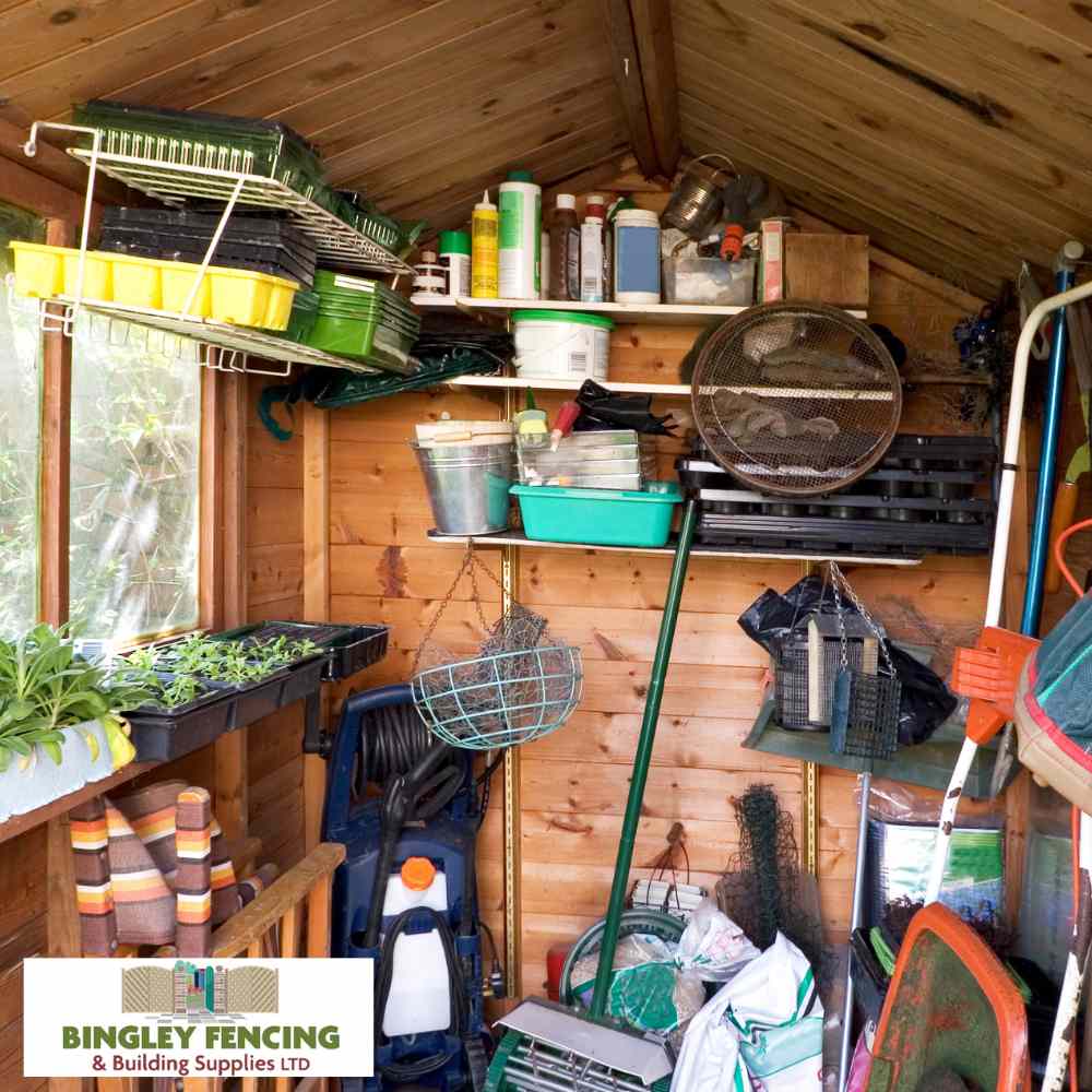 Filled Inside Storage Sheds