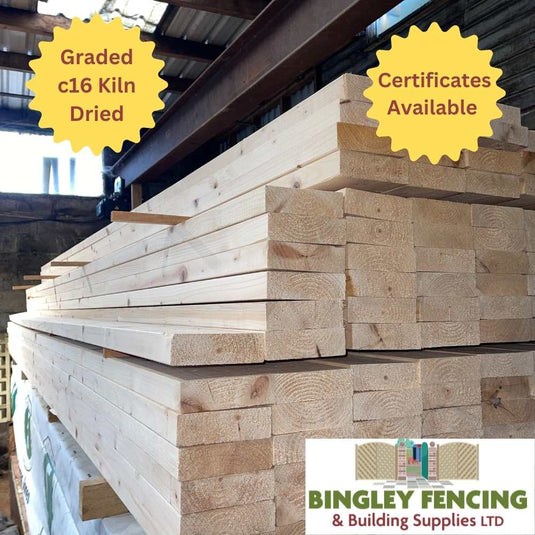 Stack of c16 timber in the workshop