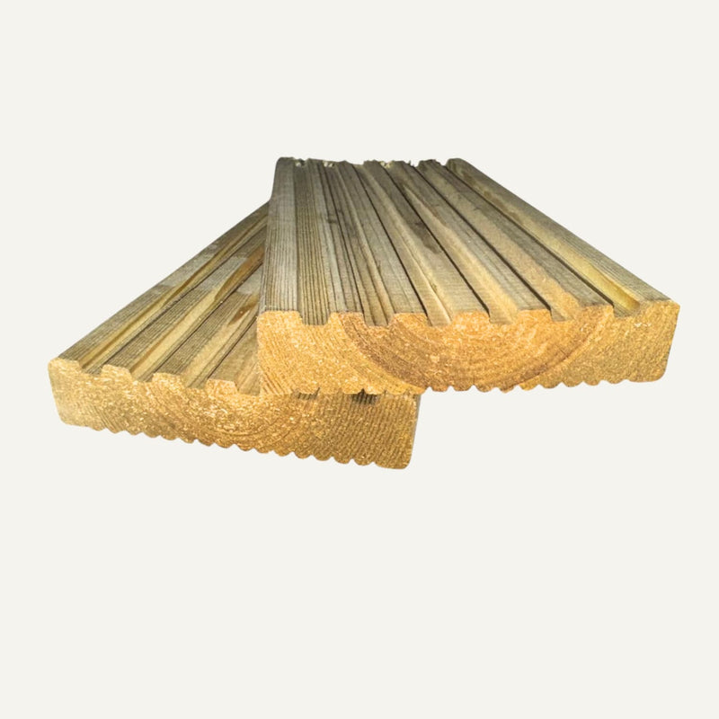 Load image into Gallery viewer, Stack of wooden planks on a white background

