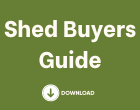 Green label with wording of Shed Buyers Guide