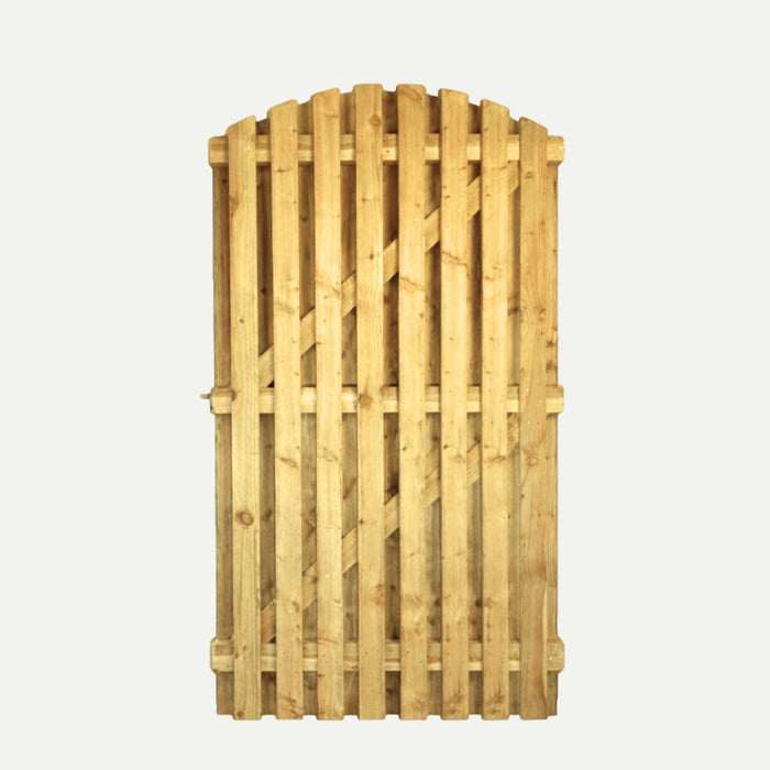 Paling Gates Double Sided 2" Gaps - Arched Top