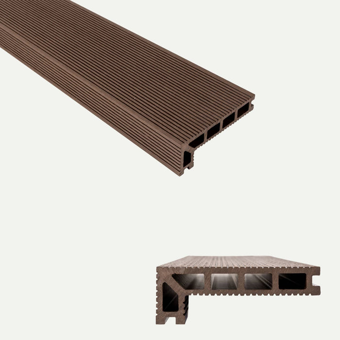 deX Composite Decking Step Boards - 3m Long - 4 Colours