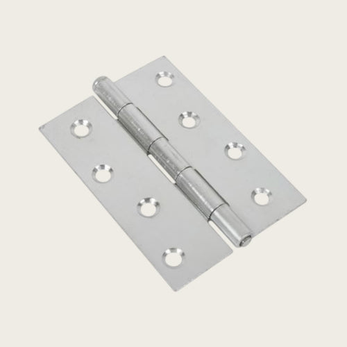 Metal hinge with pre drilled holes