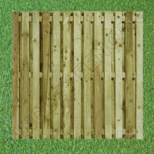 Paling Fence Panels - Double Sided - 1" Gaps - Flat Top & Arched Top