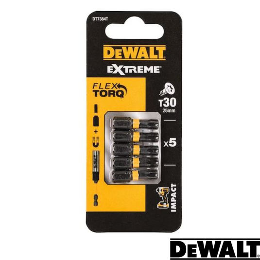 Dewalt- Impact Torsion T30 - 25mm - Pack Of 5