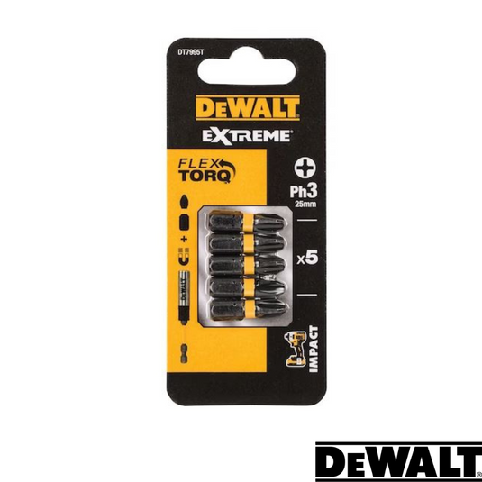 Dewalt- Extreme FlexTORQ PH3 - 25mm - Pack Of 5