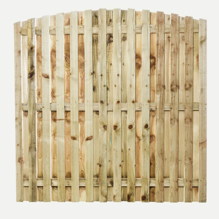 Paling Fence Panels - Double Sided - 2" Gaps- Arched Top