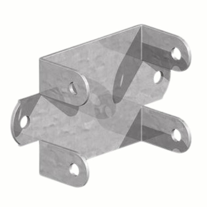 Metal bracket on a white background