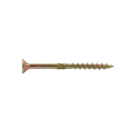 A single RIKÄ RX Multi-Purpose Screw (4.0 x 50mm) from RIKA, featuring a threaded shank, flat head, metallic finish, and sharp tip—perfect for use as a timber screw—is shown against a white background.