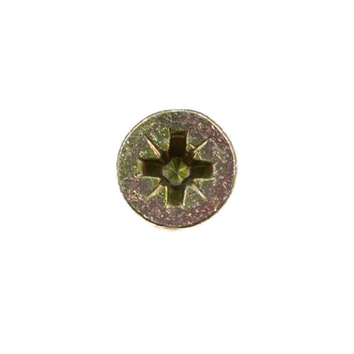 A close-up of a single RIKÄ RX Multi-Purpose Screw (4.0 x 30mm) by RIKA, viewed from above on a white background—an example from the versatile 1500-pack ideal for a variety of building projects.