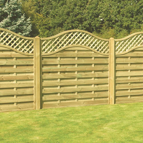 Omega Lattice Top Fence Panels