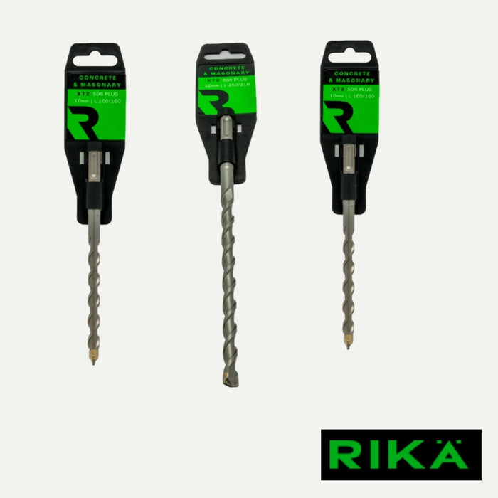 RIKÄ XT2 SDS Plus Masonry Drill Bits – Various Sizes