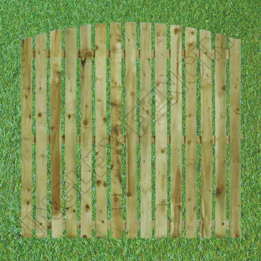 Paling Fence Panels - Single Sided - 1" Gaps- Flat Top & Arched Top