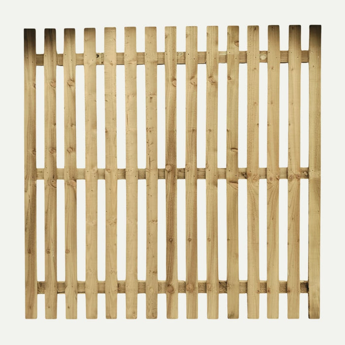 Paling Fence Panels - Single Sided - 1" Gaps- Flat Top
