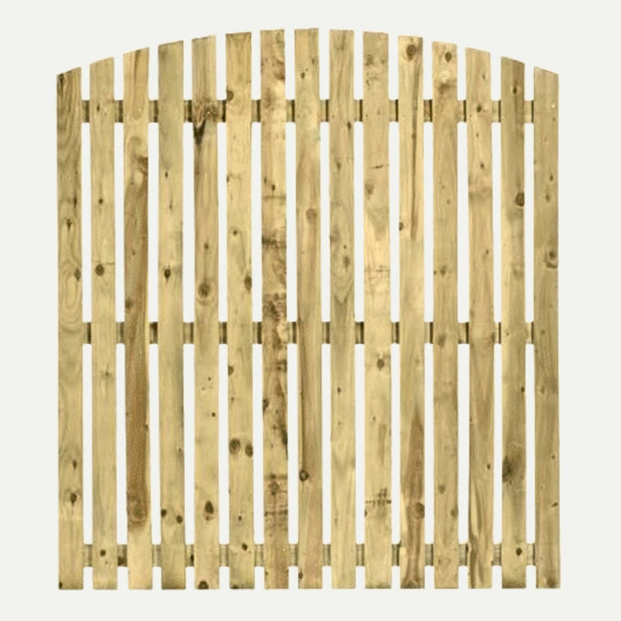 Paling Fence Panels - Single Sided - 1" Gaps- Arched Top