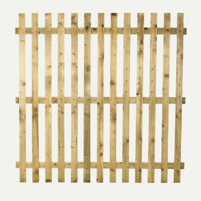 Paling Fence Panels - Single Sided - 2" Gaps - Flat Top