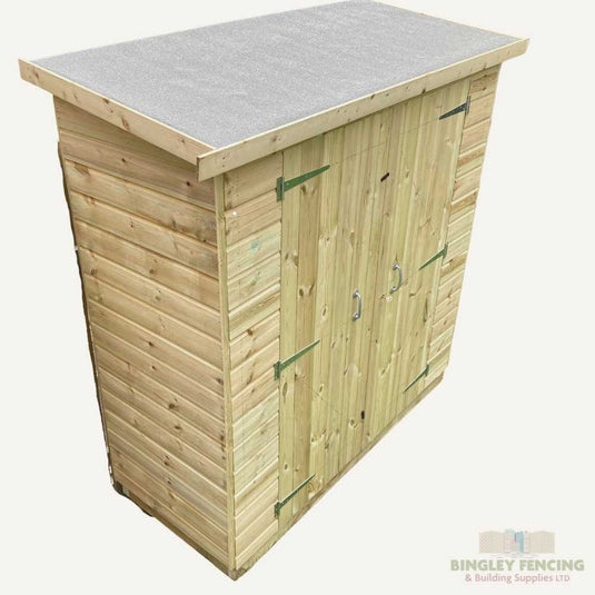 wooden storage unit