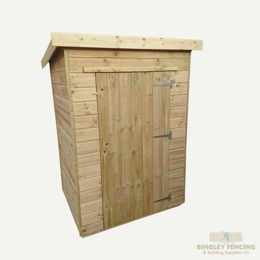 Wooden Tool shed with single wooden door