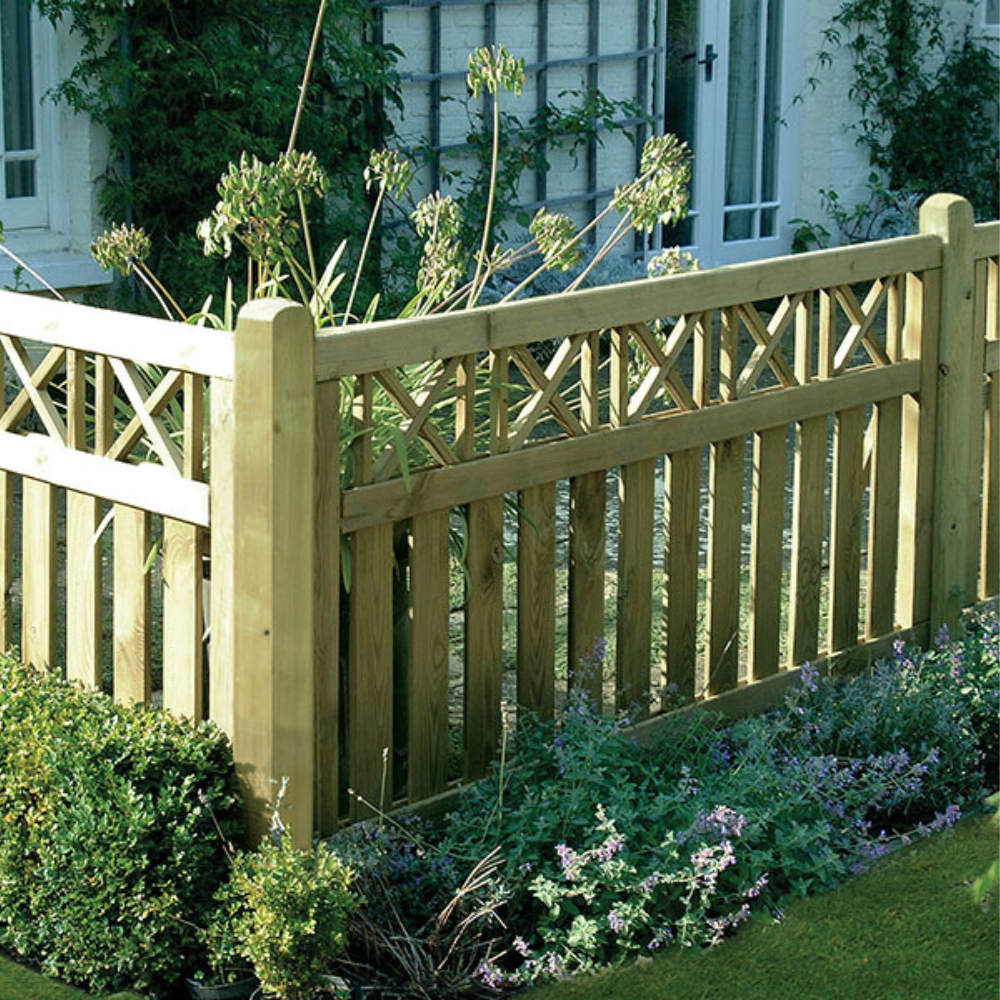 Elite Cross Top Border Deck Panel | Fence Panels Near Me – Bingley Fencing