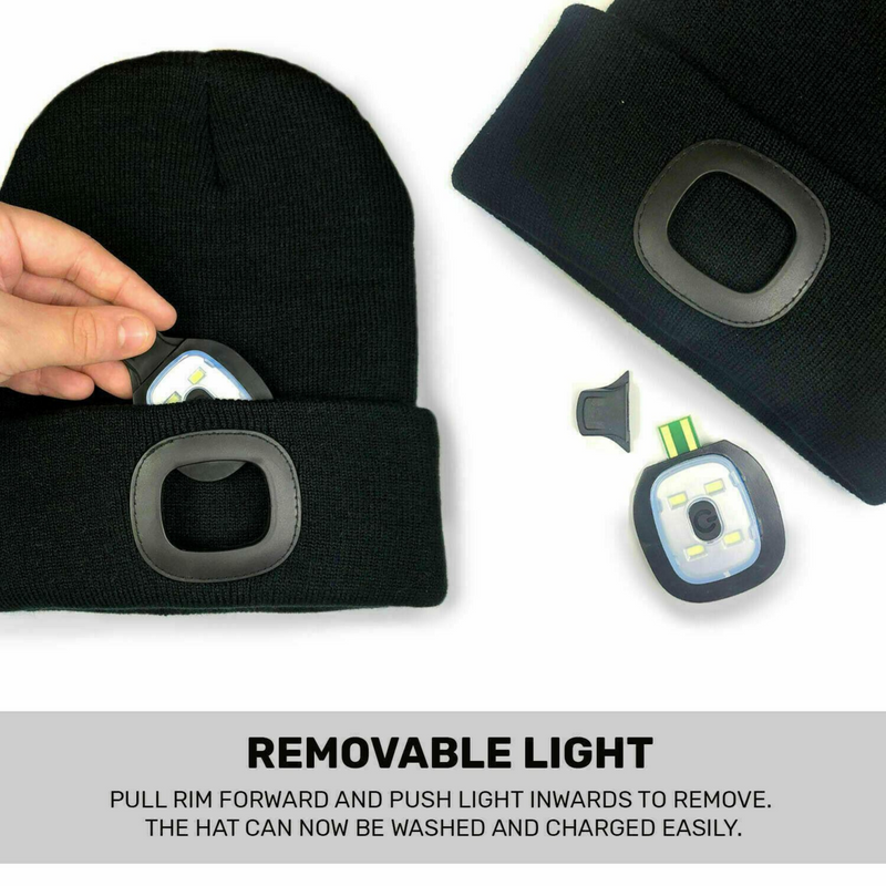 Load image into Gallery viewer, Adults Torch Hat LED Super Bright Light USB Rechargeable - RockJock
