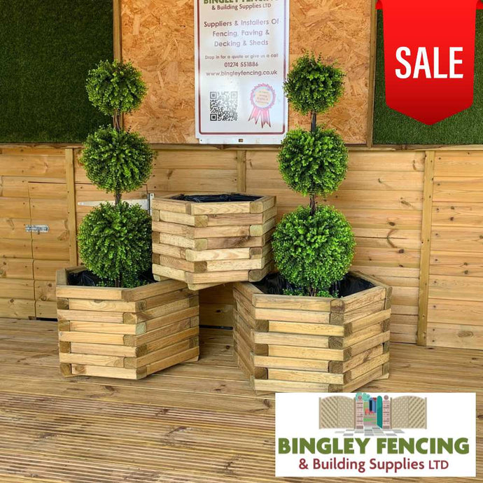 Large Hexagonal Planters **Reduced**