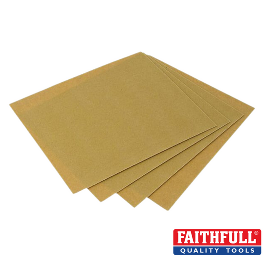 Faithfull- Sanding Paper - x5 Sheets 60/80/120 Grit