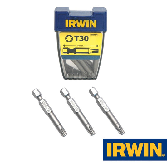 Irwin - Power Screwdriver Bits (5) Torx Tx30 50mm - 10504375