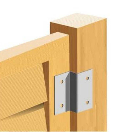 Animated explanation of how a fence panel clip is fitted