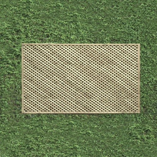 privacy trellis panel with diamond shaped lattice
