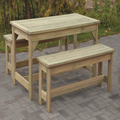 Patio dining table & bench