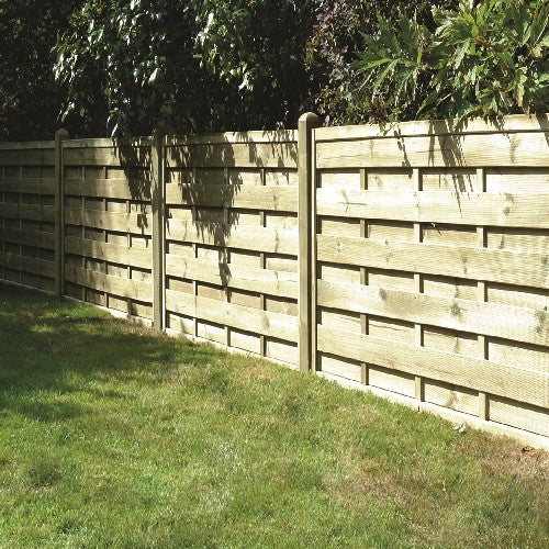 square horizontal fence panel