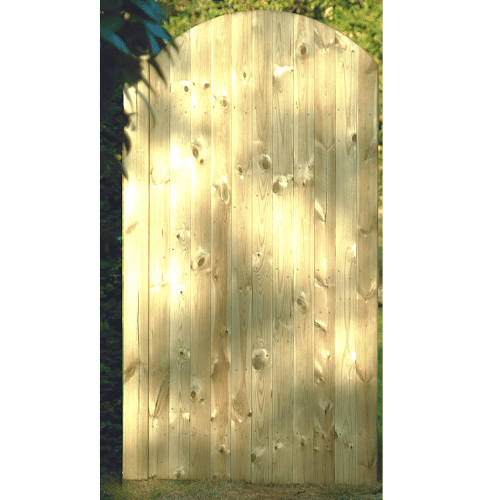 arched wooden gate